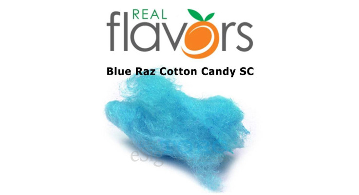 Ароматизатор Real Flavors Blue Raz Cotton Candy SC